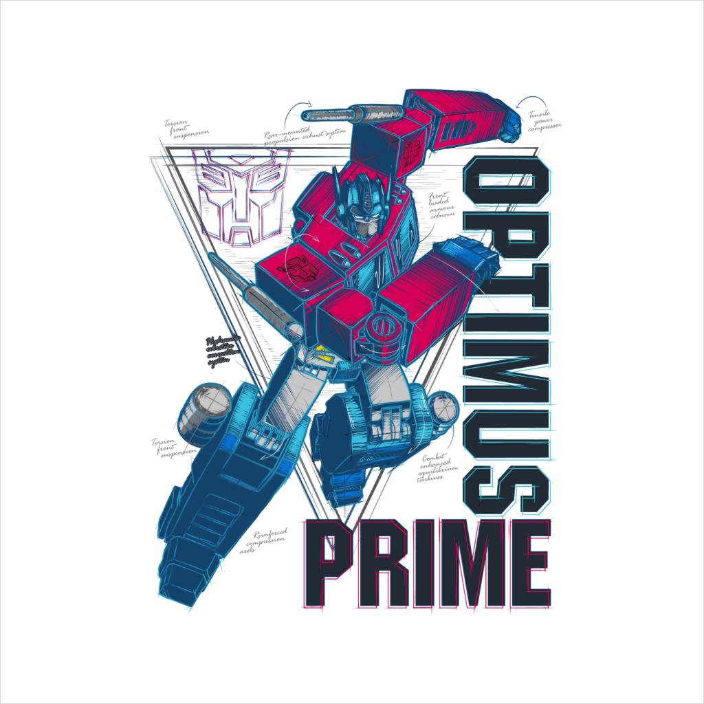 Transformers Optimus Prime Labelled Men's T-Shirt-ALL + EVERY