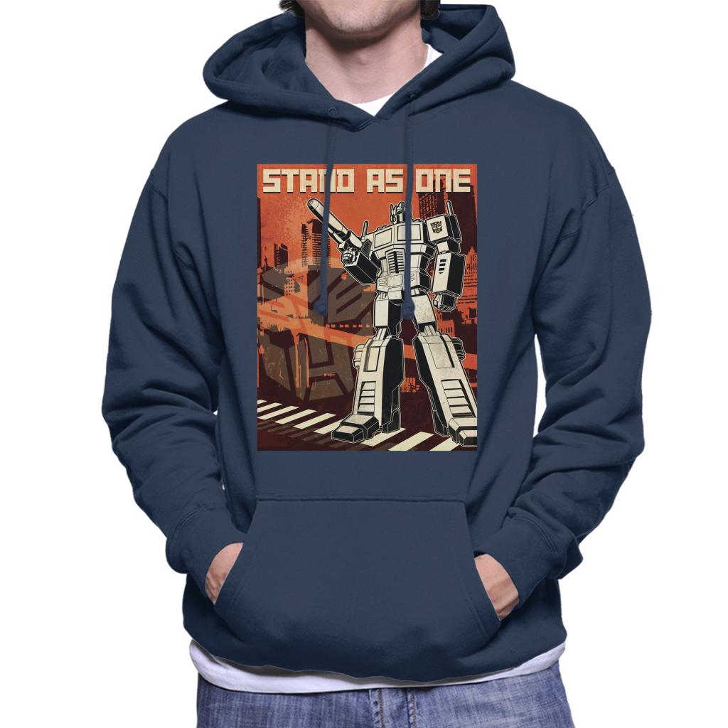 Transformers Optimus Prime Stand As One Men's Hooded Sweatshirt-ALL + EVERY