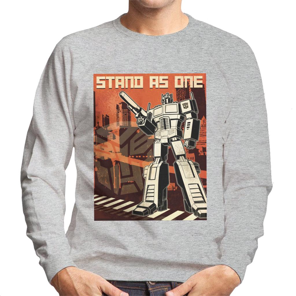 Transformers Optimus Prime Stand As One Men's Sweatshirt-ALL + EVERY