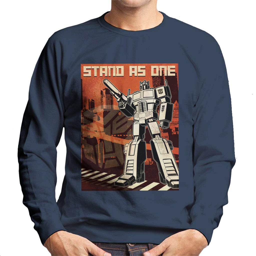 Transformers Optimus Prime Stand As One Men's Sweatshirt-ALL + EVERY