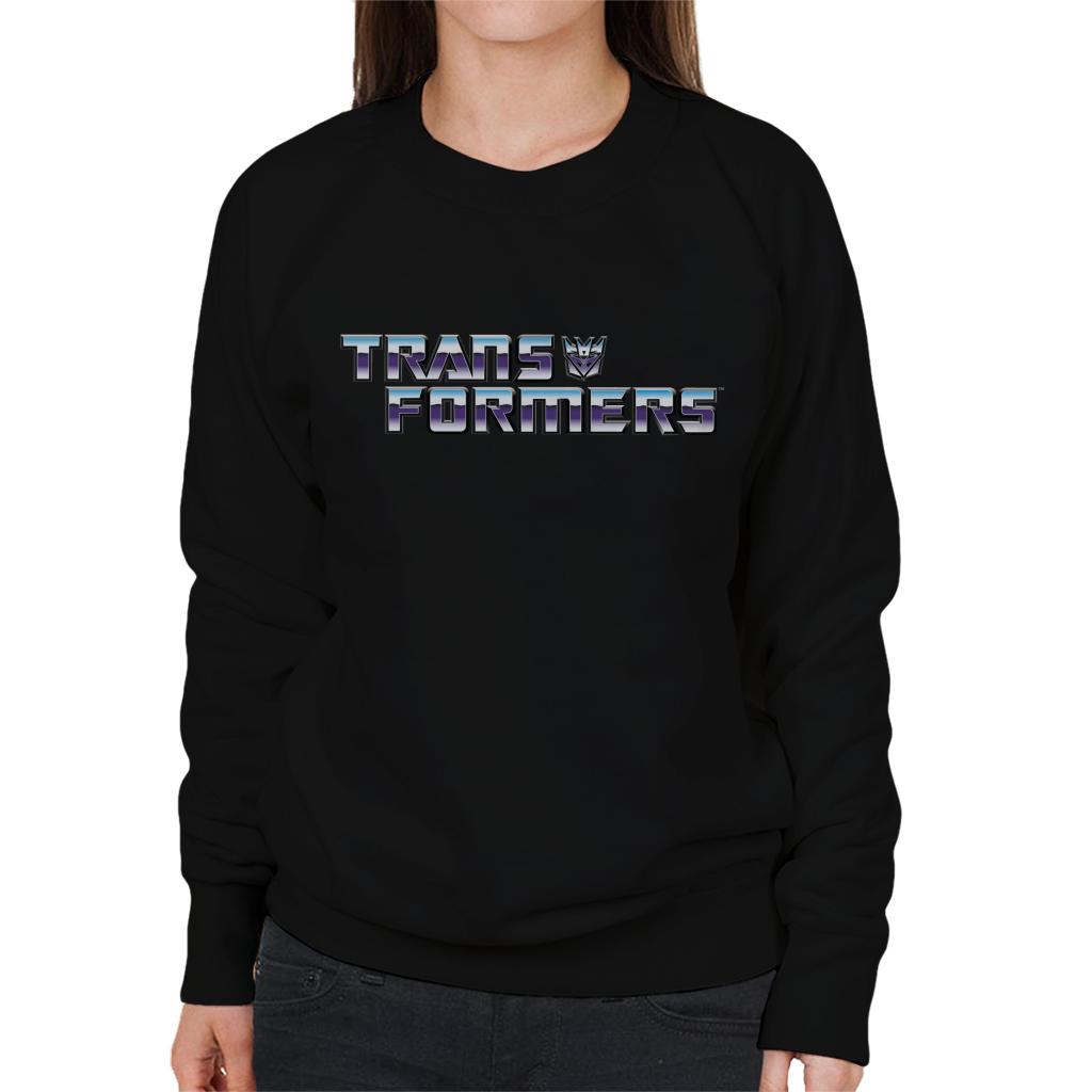 Transformers Decepticon Purple Logo Women's Sweatshirt-ALL + EVERY