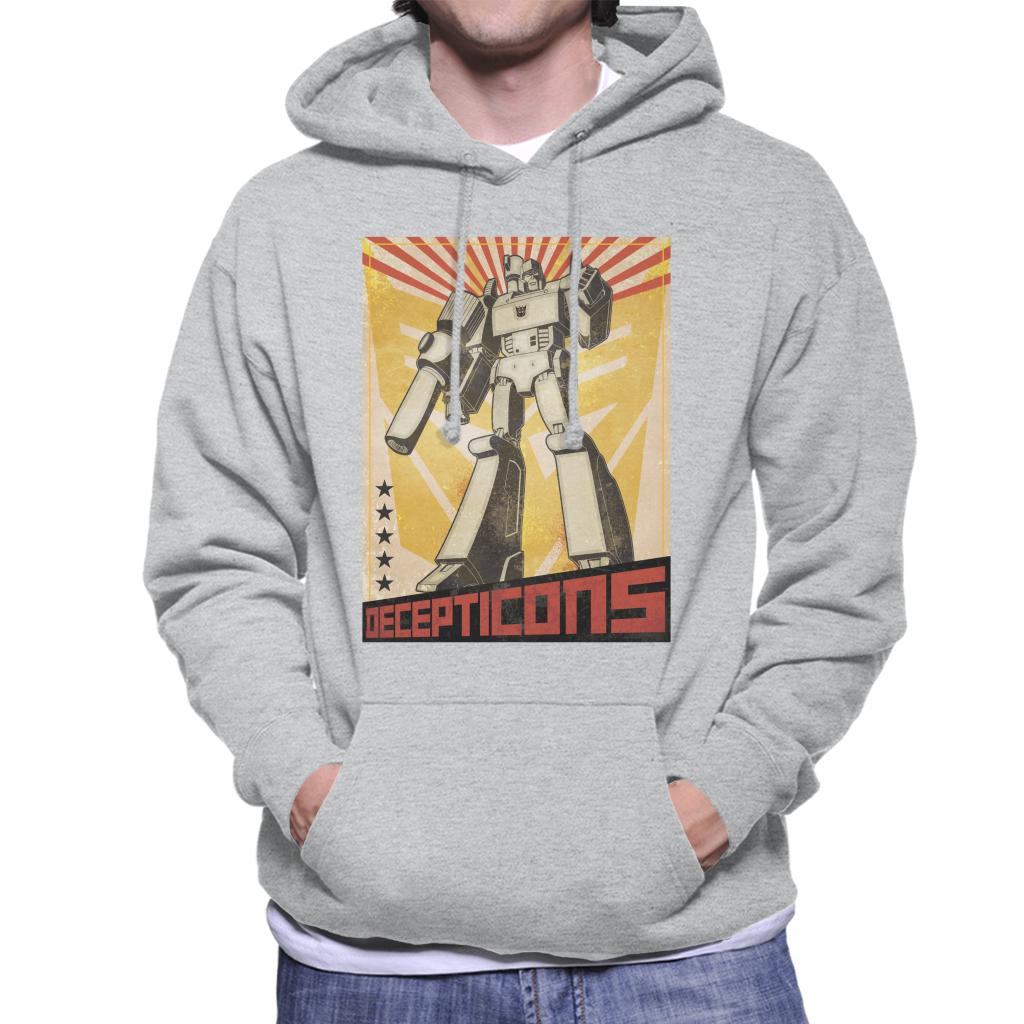 Transformers Decepticons Megatron Comic Men's Hooded Sweatshirt-ALL + EVERY