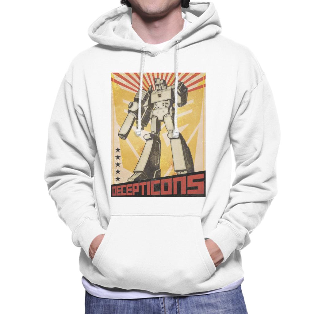 Transformers Decepticons Megatron Comic Men's Hooded Sweatshirt-ALL + EVERY