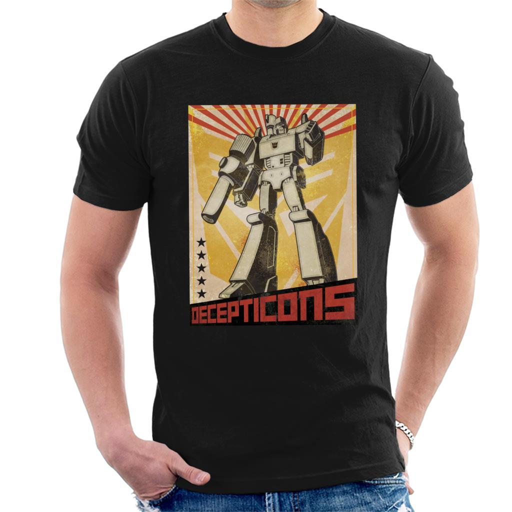 Transformers Decepticons Megatron Comic Men's T-Shirt-ALL + EVERY