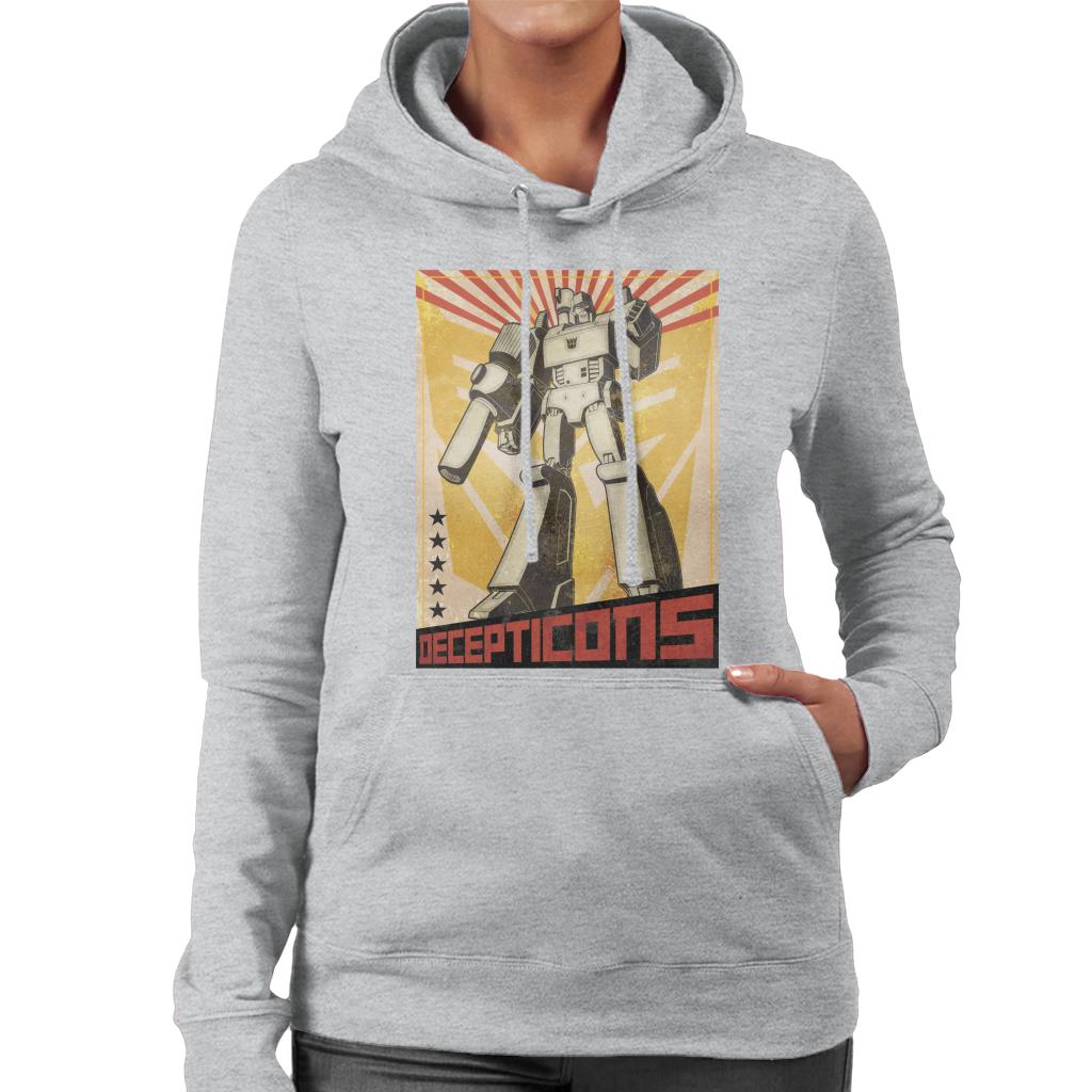 Transformers Decepticons Megatron Comic Women's Hooded Sweatshirt-ALL + EVERY