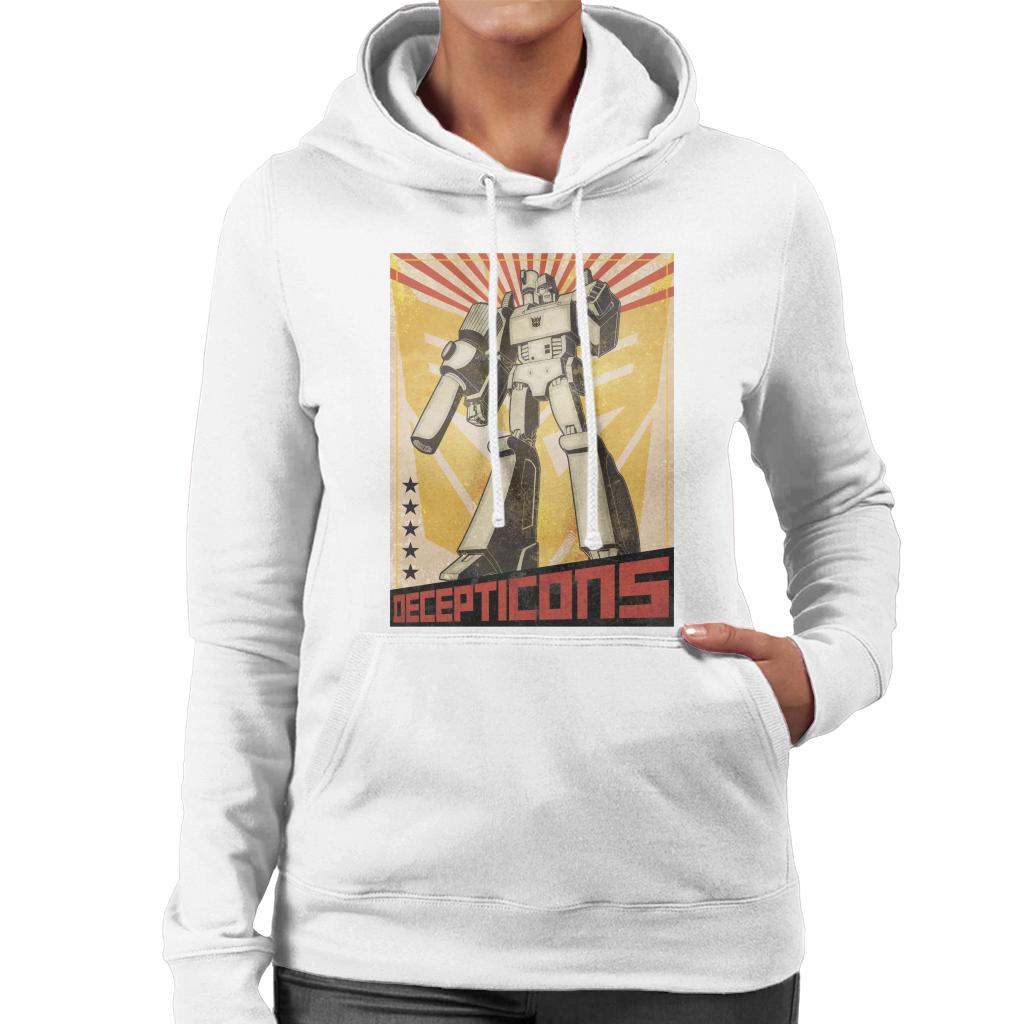 Transformers Decepticons Megatron Comic Women's Hooded Sweatshirt-ALL + EVERY