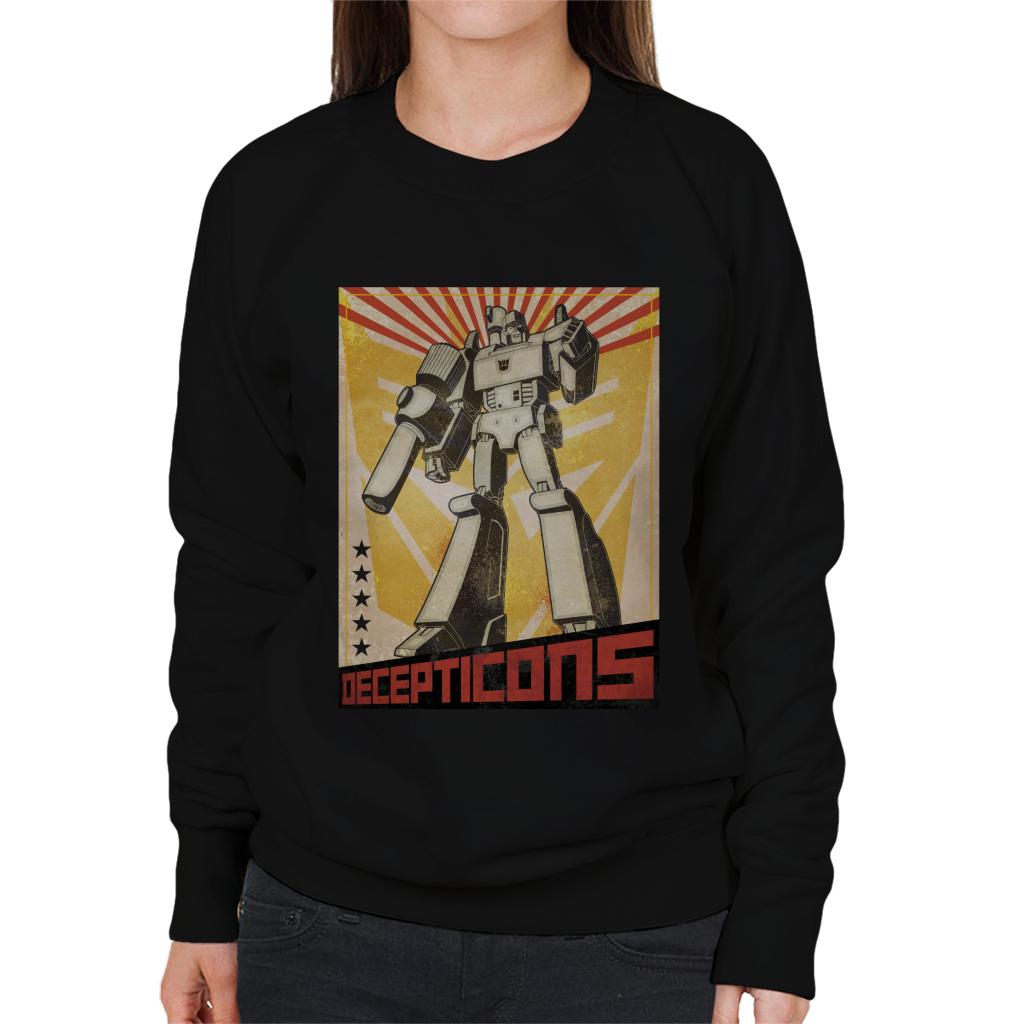 Transformers Decepticons Megatron Comic Women's Sweatshirt-ALL + EVERY