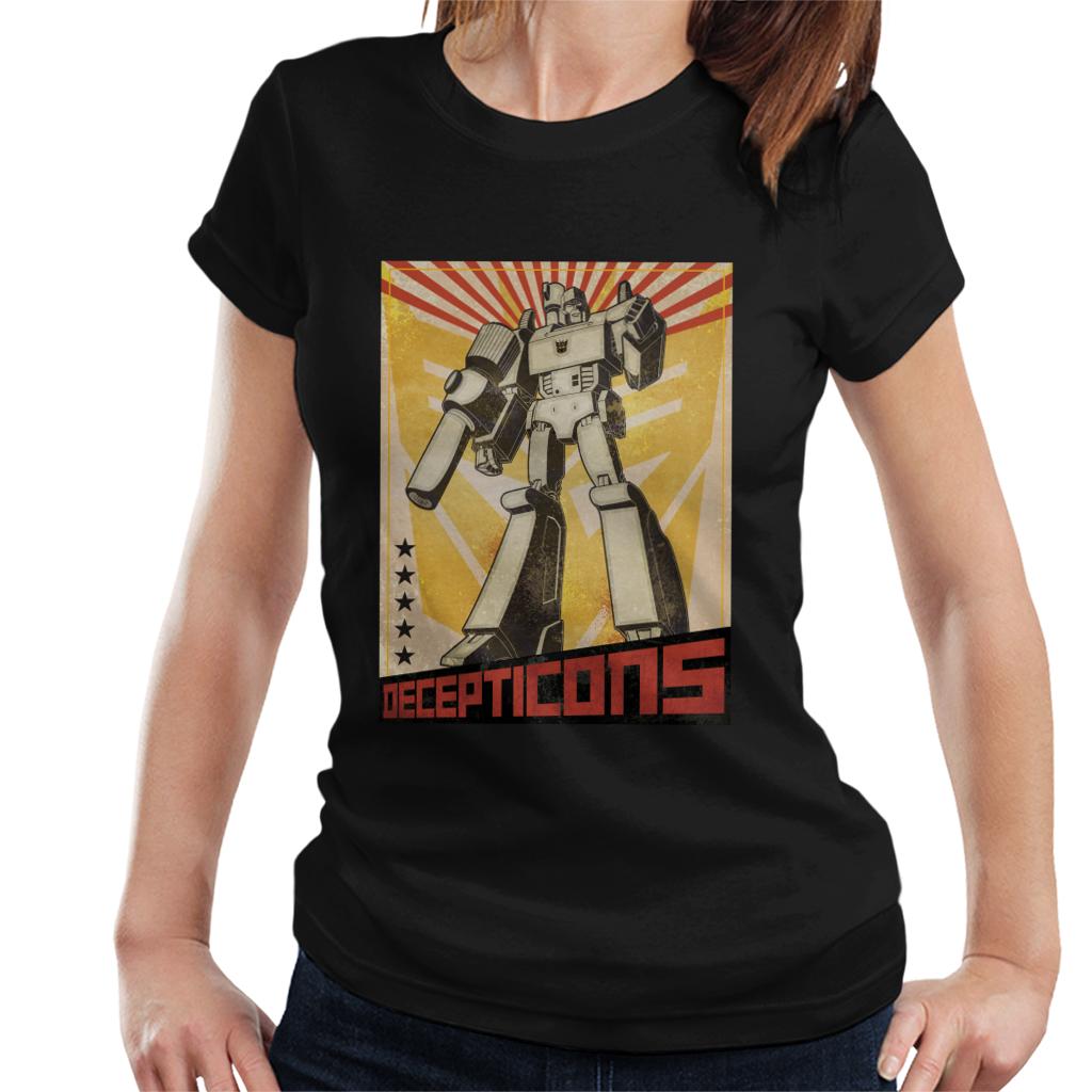 Transformers Decepticons Megatron Comic Women's T-Shirt-ALL + EVERY