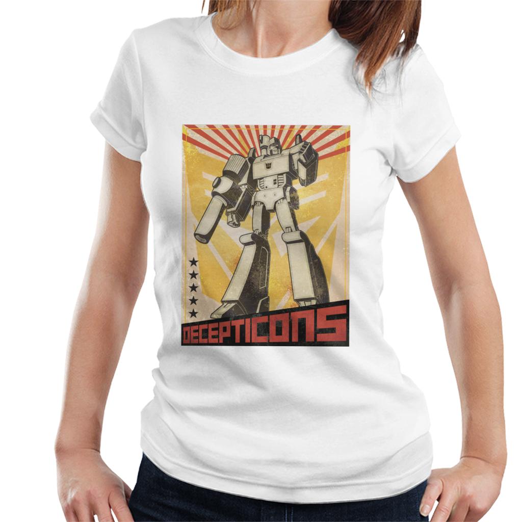 Transformers Decepticons Megatron Comic Women's T-Shirt-ALL + EVERY