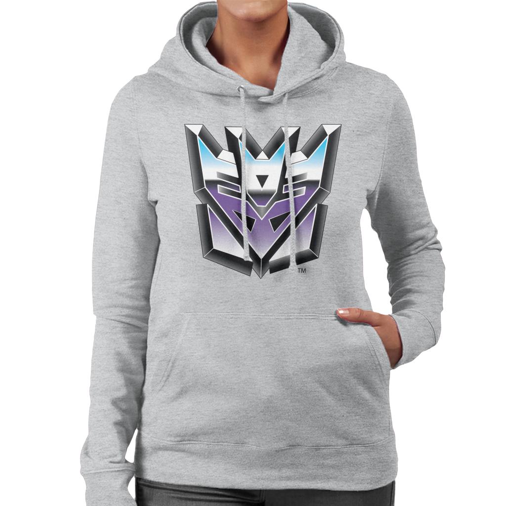 Transformers Decepticon Classic Logo Women's Hooded Sweatshirt-ALL + EVERY