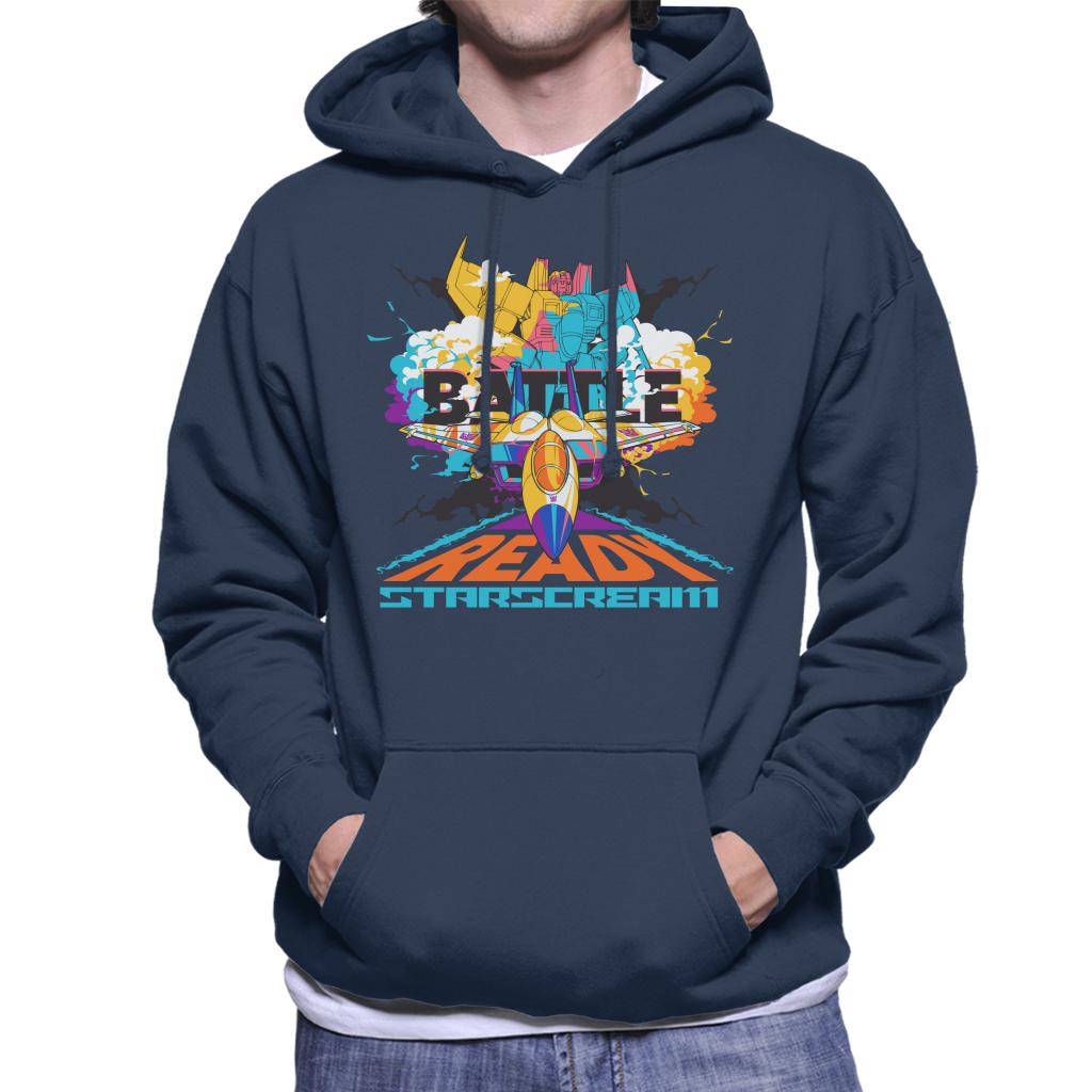 Transformers Battle Ready Starscream Men's Hooded Sweatshirt-ALL + EVERY