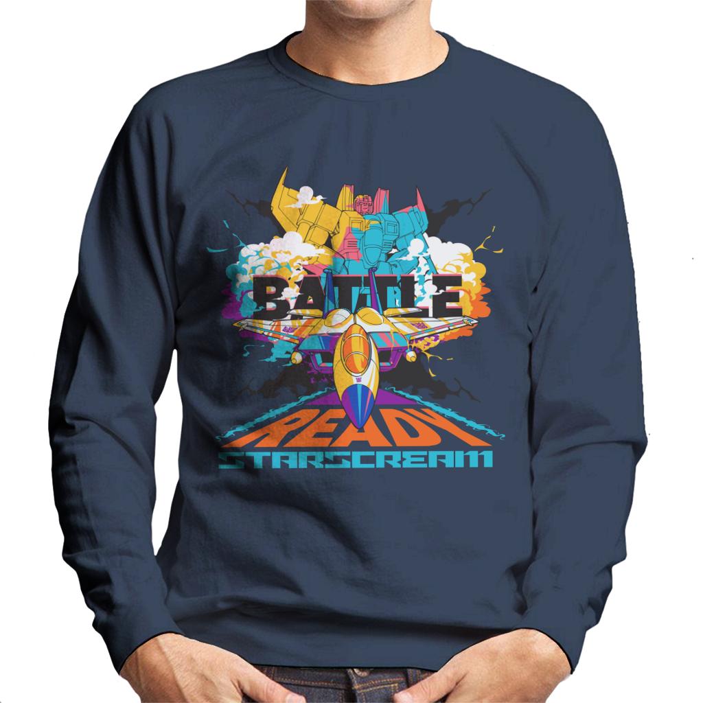 Transformers Battle Ready Starscream Men's Sweatshirt-ALL + EVERY