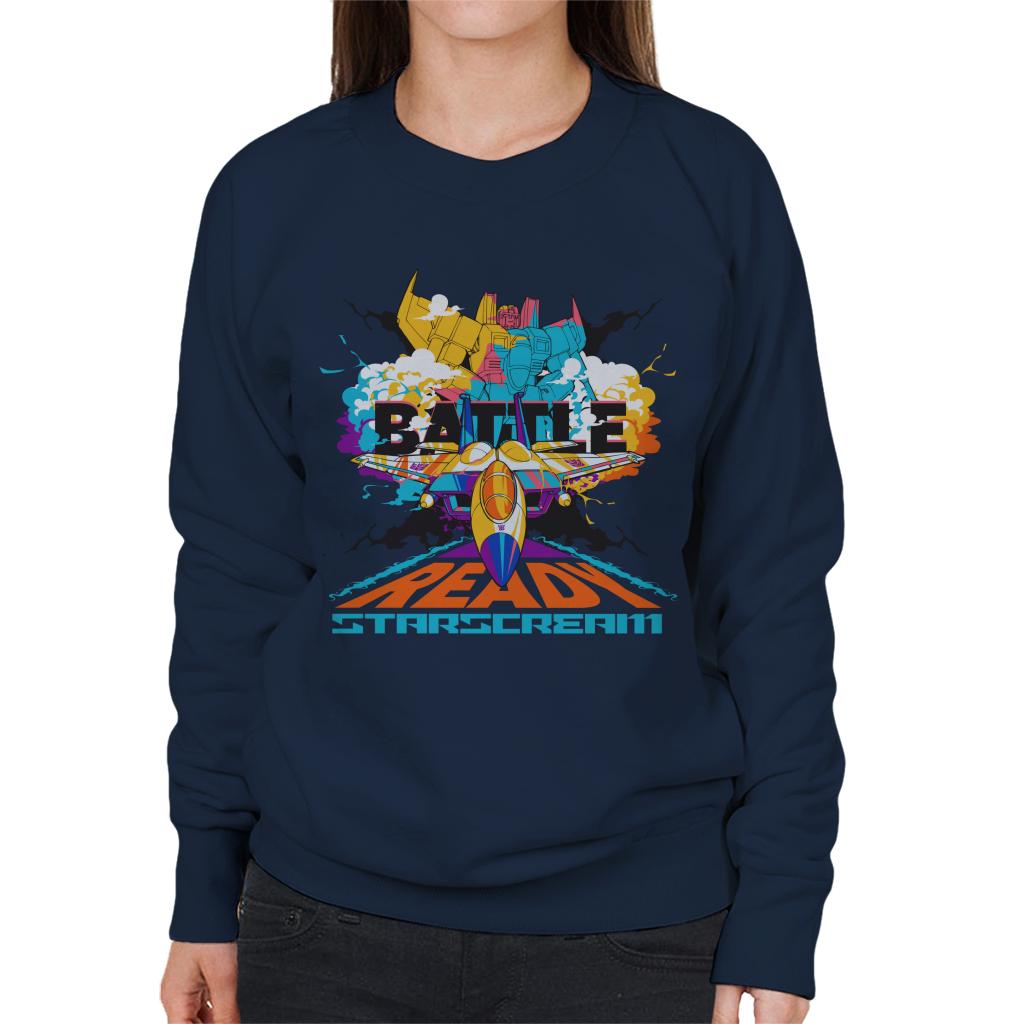 Transformers Battle Ready Starscream Women's Sweatshirt-ALL + EVERY