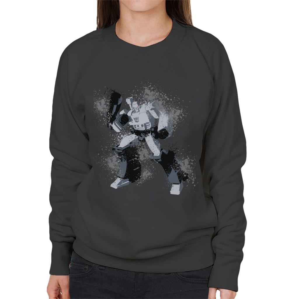 Transformers Decepticons Megatron Splatter Women's Sweatshirt-ALL + EVERY