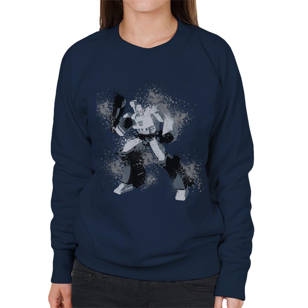 Transformers Decepticons Megatron Splatter Women's Sweatshirt-ALL + EVERY