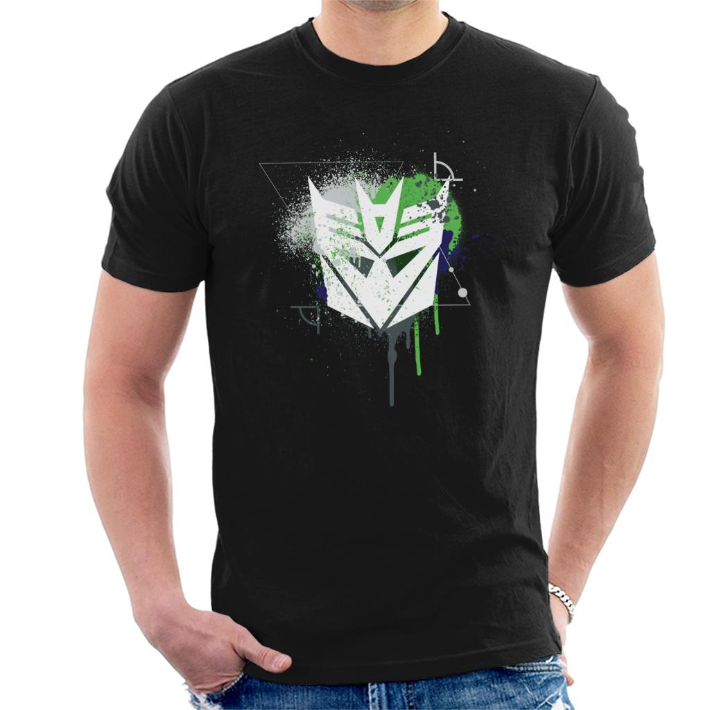 Transformers Decepticons Icon Splatter Men's T-Shirt-ALL + EVERY