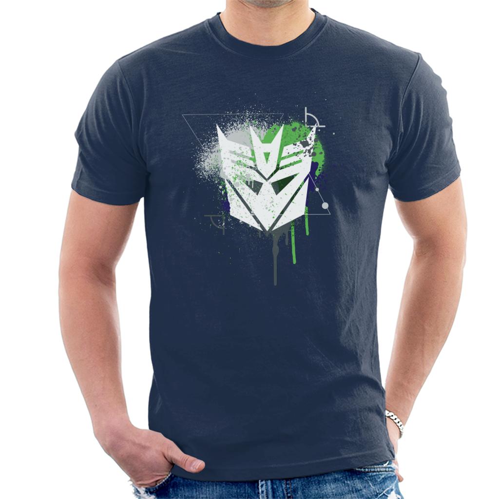 Transformers Decepticons Icon Splatter Men's T-Shirt-ALL + EVERY