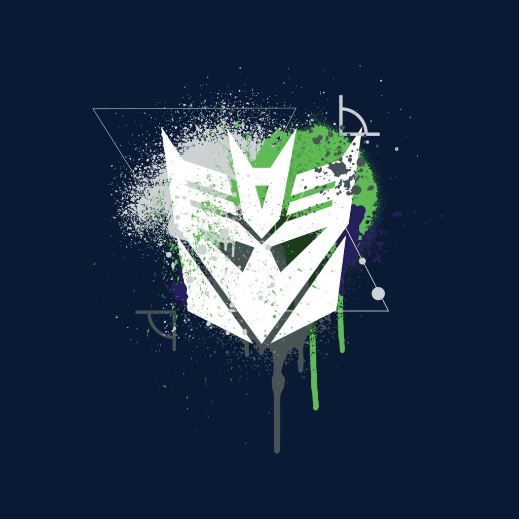 Transformers Decepticons Icon Splatter Men's T-Shirt-ALL + EVERY