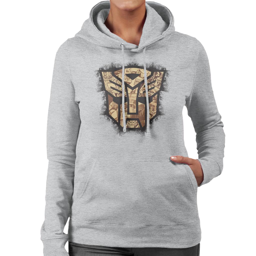 Transformers Autobots Icon Comic Women's Hooded Sweatshirt-ALL + EVERY