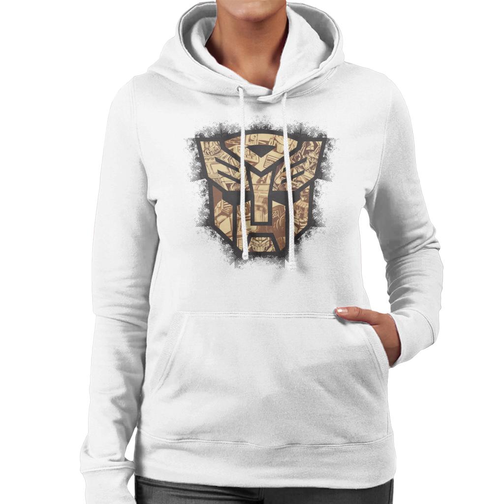 Transformers Autobots Icon Comic Women's Hooded Sweatshirt-ALL + EVERY