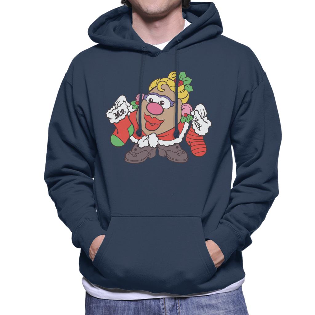 Mr Potato Head Christmas Mrs Potato Head Festive Stockings Men's Hooded Sweatshirt-ALL + EVERY