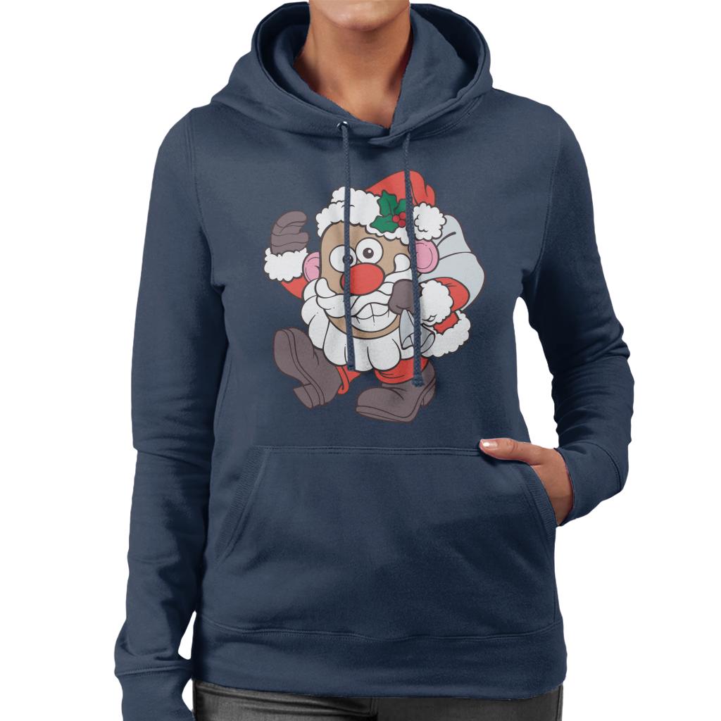 Mr Potato Head Christmas Father Christmas Women's Hooded Sweatshirt-ALL + EVERY