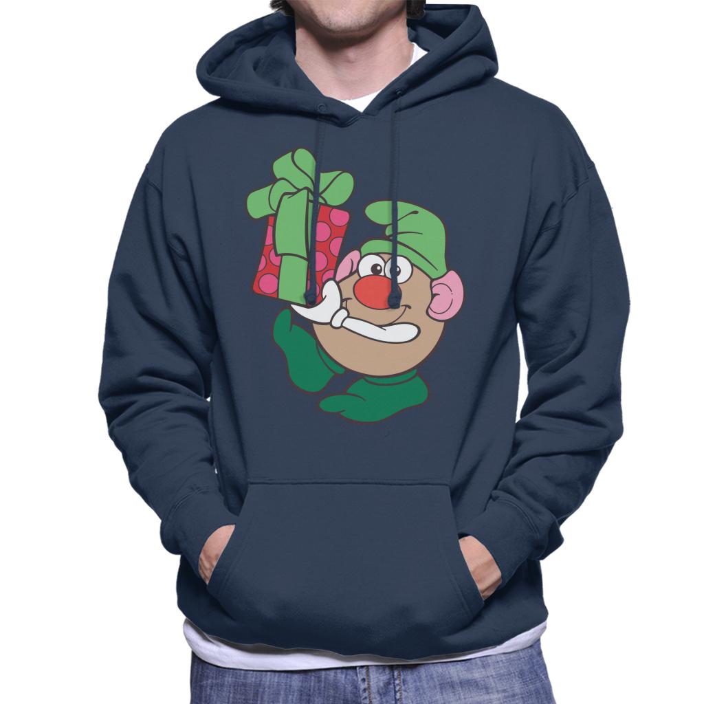 Mr Potato Head Christmas Festive Elf Men's Hooded Sweatshirt-ALL + EVERY