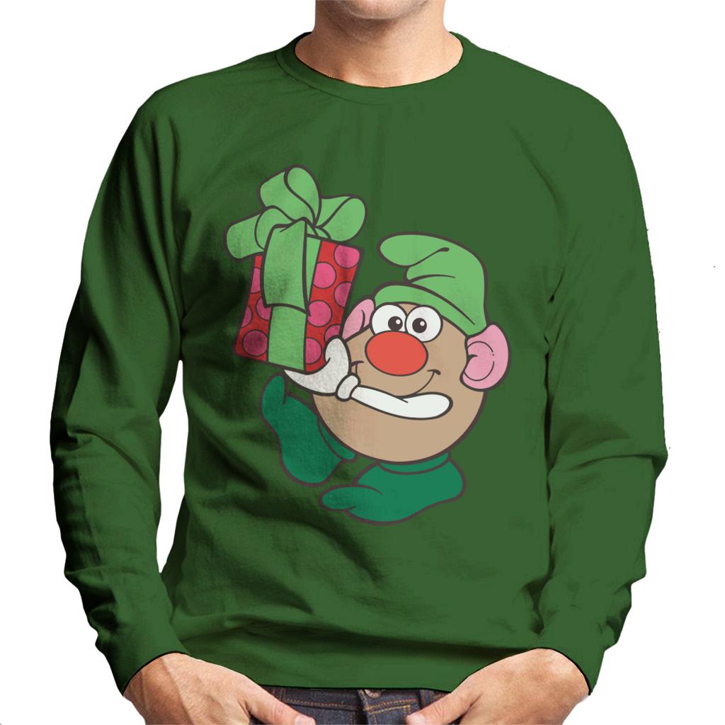 Mr Potato Head Christmas Festive Elf Men's Sweatshirt-ALL + EVERY