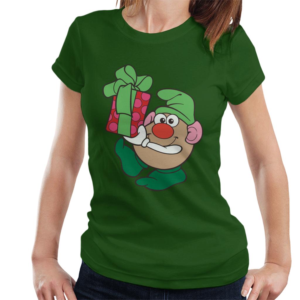 Mr Potato Head Christmas Festive Elf Women's T-Shirt-ALL + EVERY