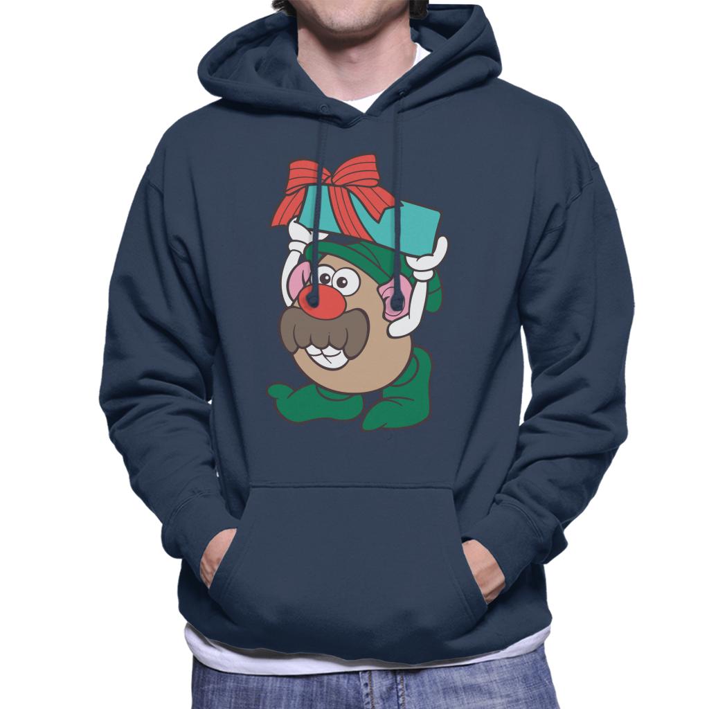 Mr Potato Head Christmas Festive Box Elf Costume Men's Hooded Sweatshirt-ALL + EVERY