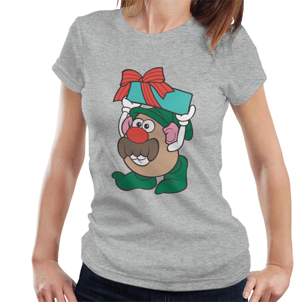 Mr Potato Head Christmas Festive Box Elf Costume Women's T-Shirt-ALL + EVERY