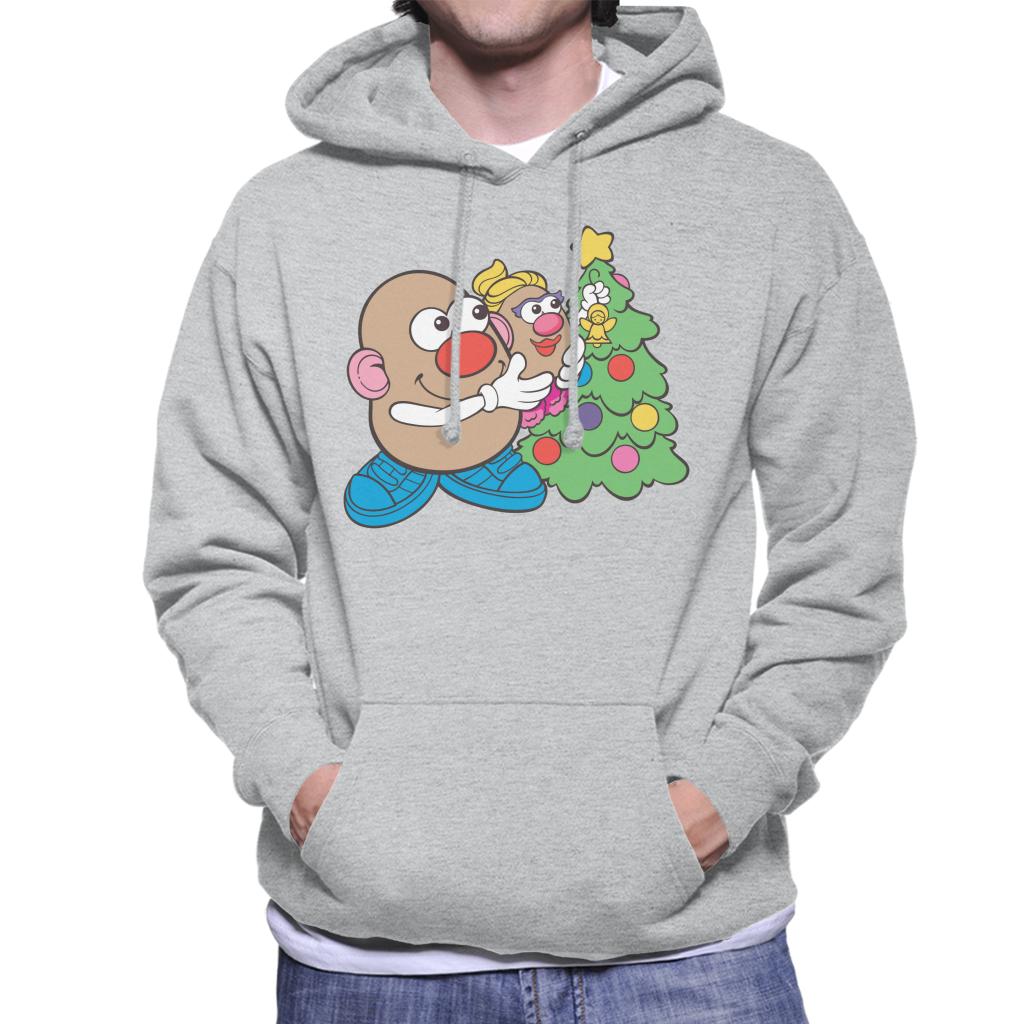 Mr Potato Head Christmas Angel On Tree Men's Hooded Sweatshirt-ALL + EVERY