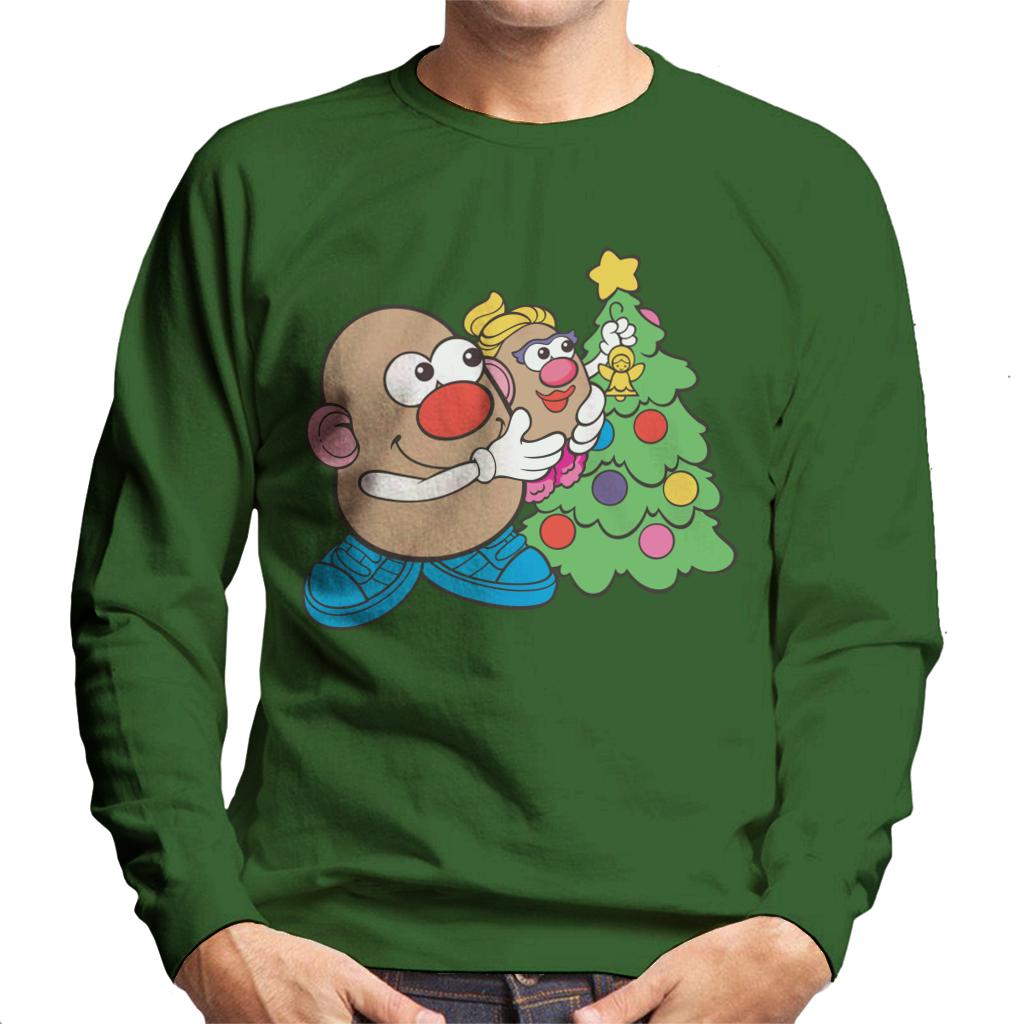 Mr Potato Head Christmas Angel On Tree Men's Sweatshirt-ALL + EVERY