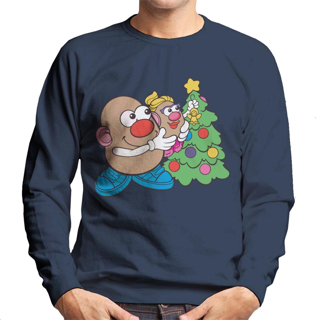Mr Potato Head Christmas Angel On Tree Men's Sweatshirt-ALL + EVERY