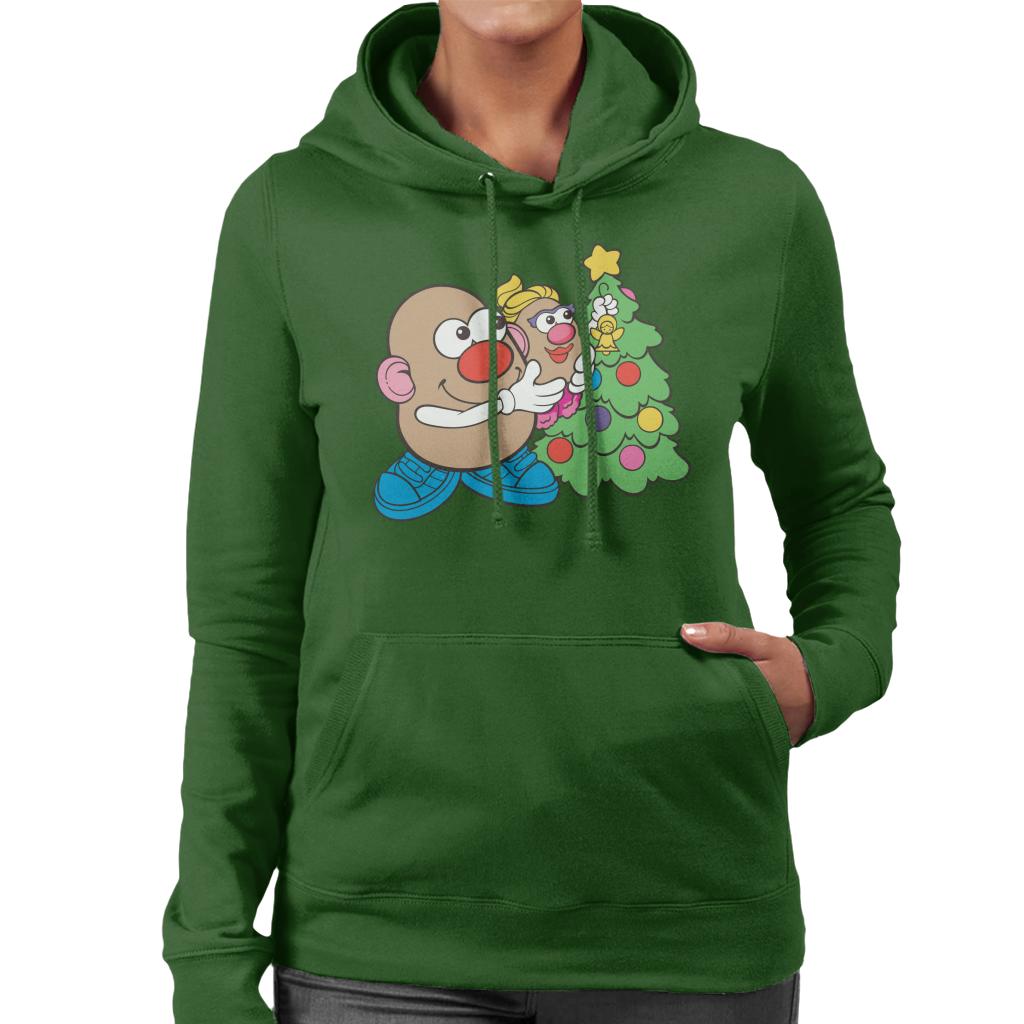 Mr Potato Head Christmas Angel On Tree Women's Hooded Sweatshirt-ALL + EVERY