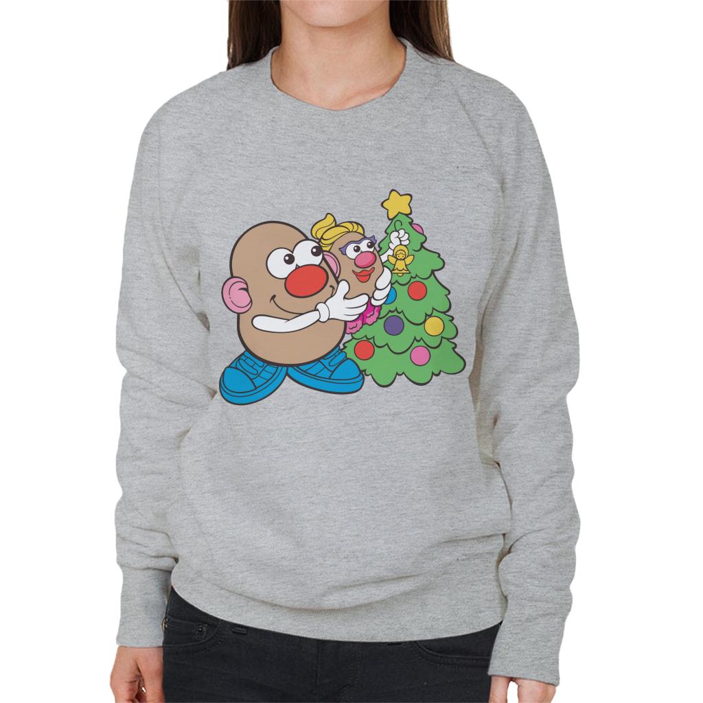 Mr Potato Head Christmas Angel On Tree Women's Sweatshirt-ALL + EVERY