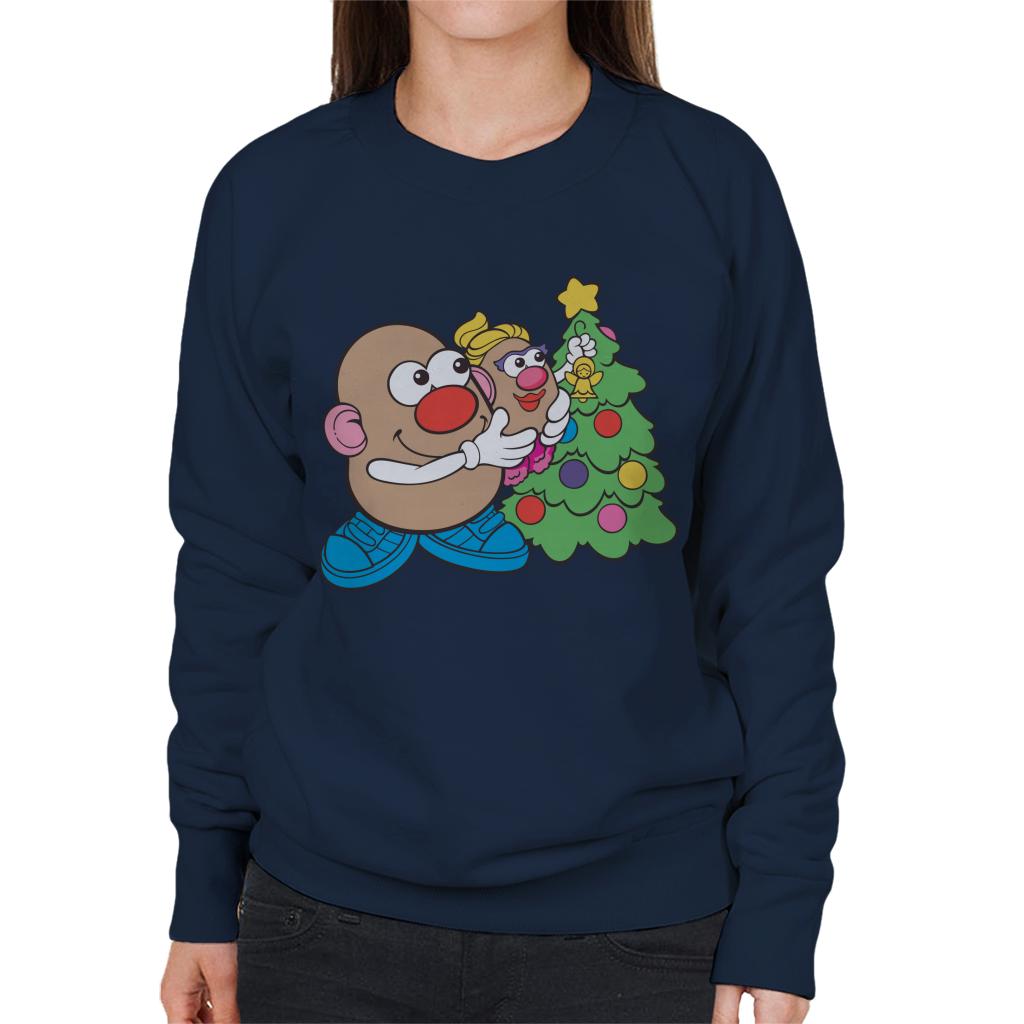 Mr Potato Head Christmas Angel On Tree Women's Sweatshirt-ALL + EVERY