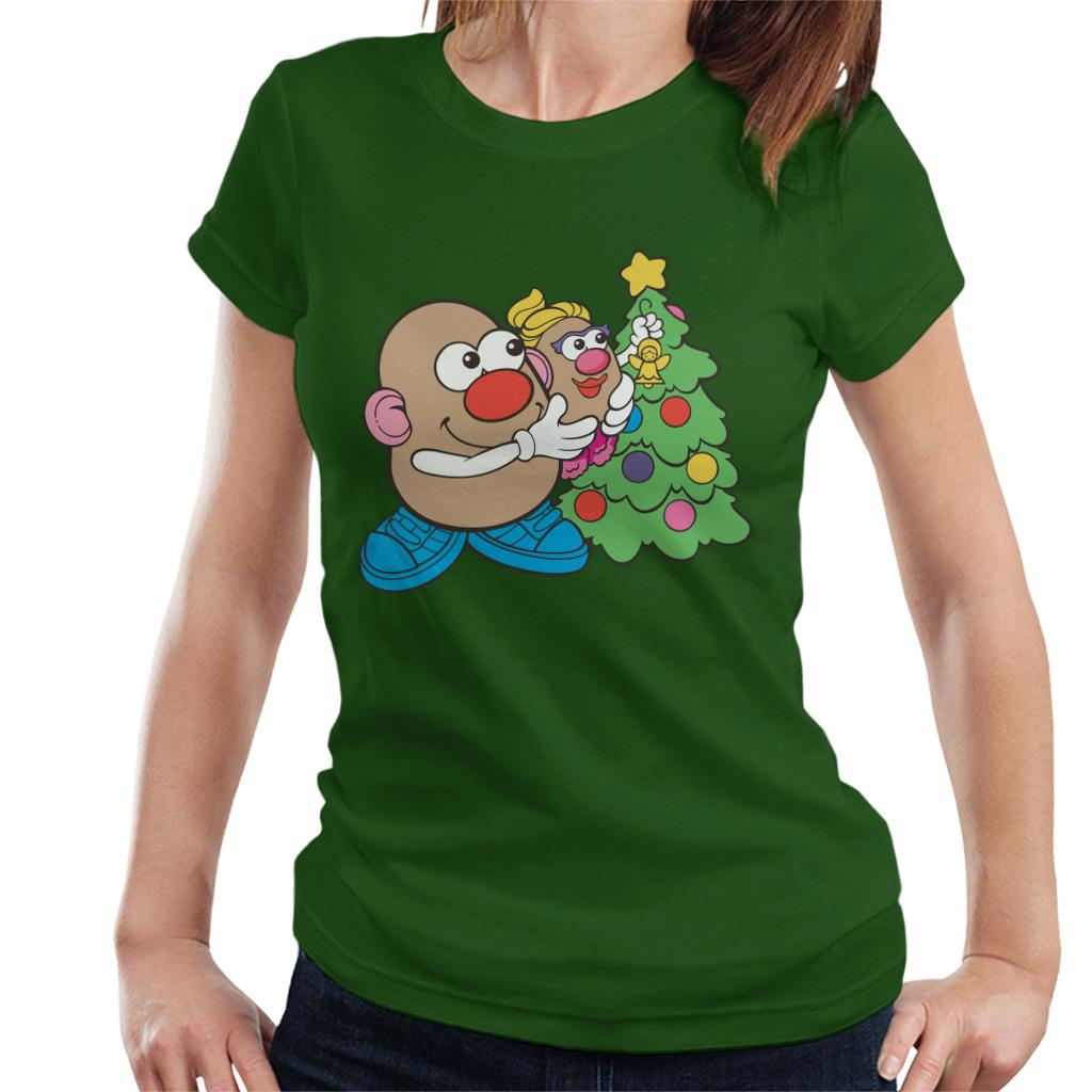 Mr Potato Head Christmas Angel On Tree Women's T-Shirt-ALL + EVERY