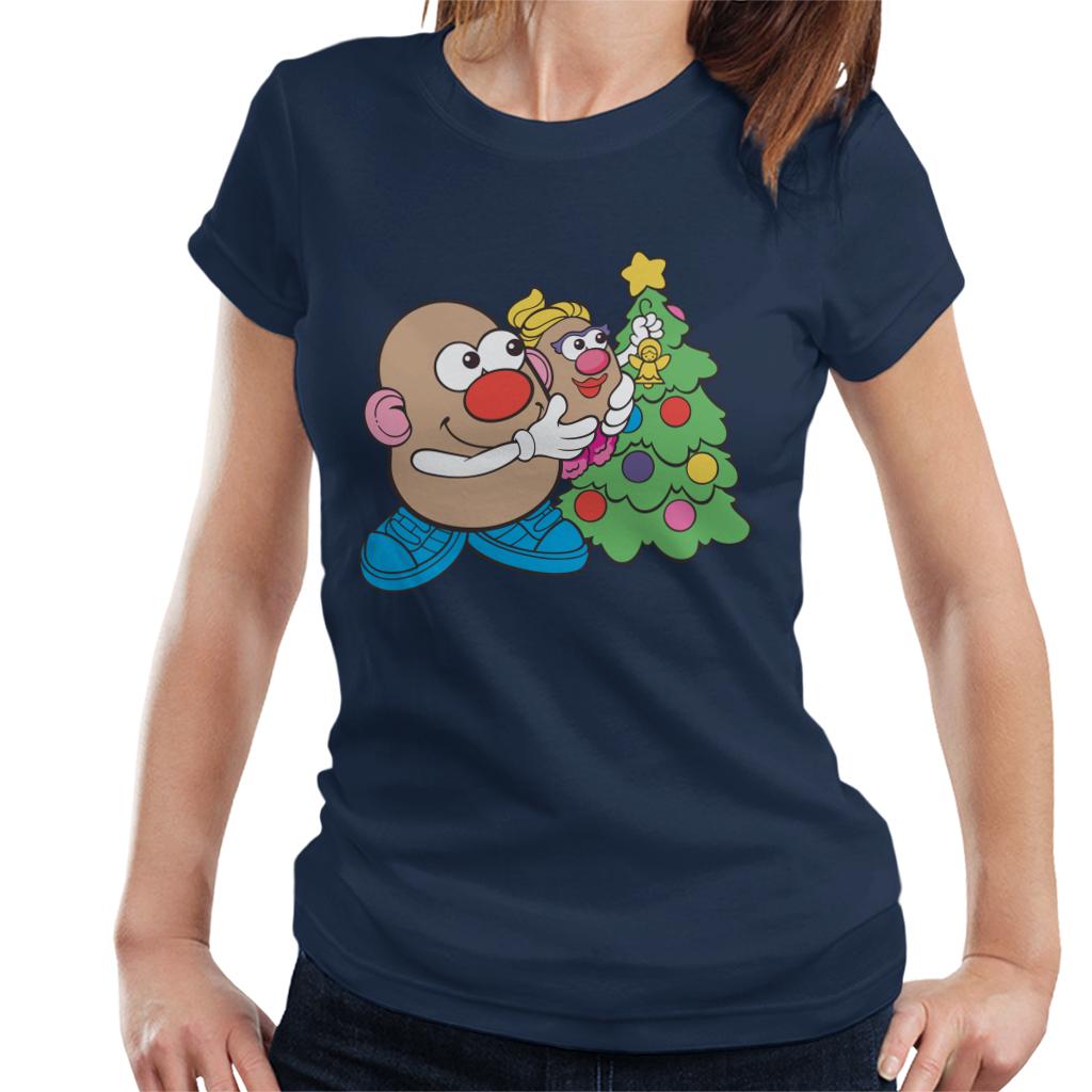 Mr Potato Head Christmas Angel On Tree Women's T-Shirt-ALL + EVERY