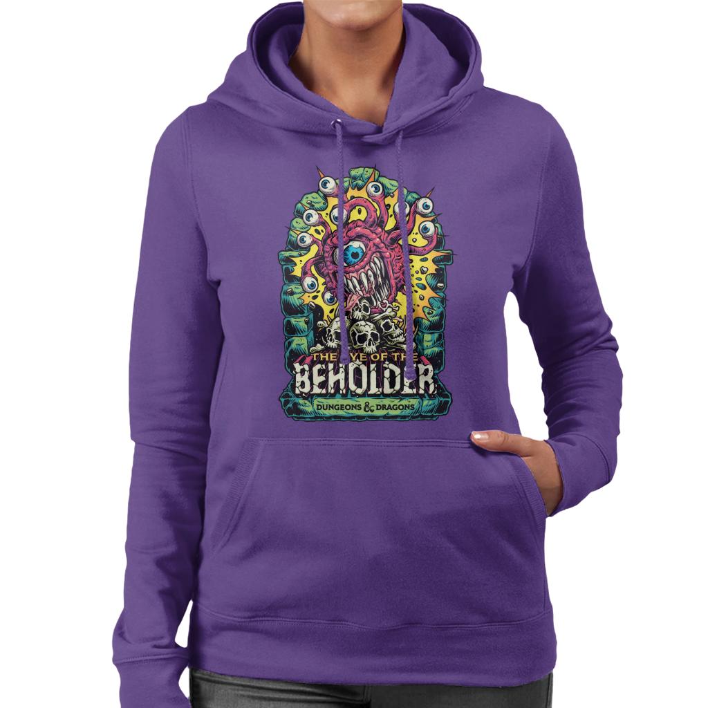 Dungeons & Dragons The Eye Of The Beholder Women's Hooded Sweatshirt-ALL + EVERY