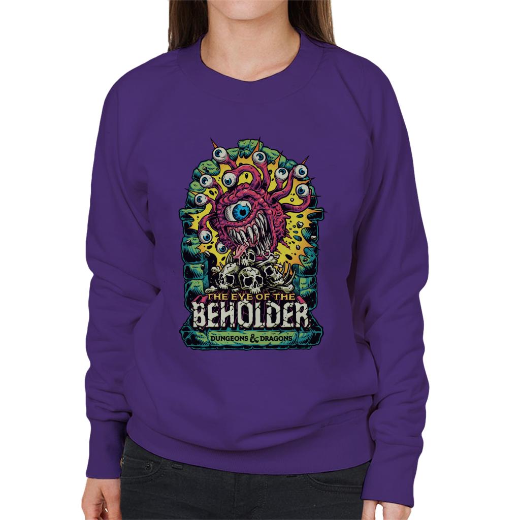 Dungeons & Dragons The Eye Of The Beholder Women's Sweatshirt-ALL + EVERY