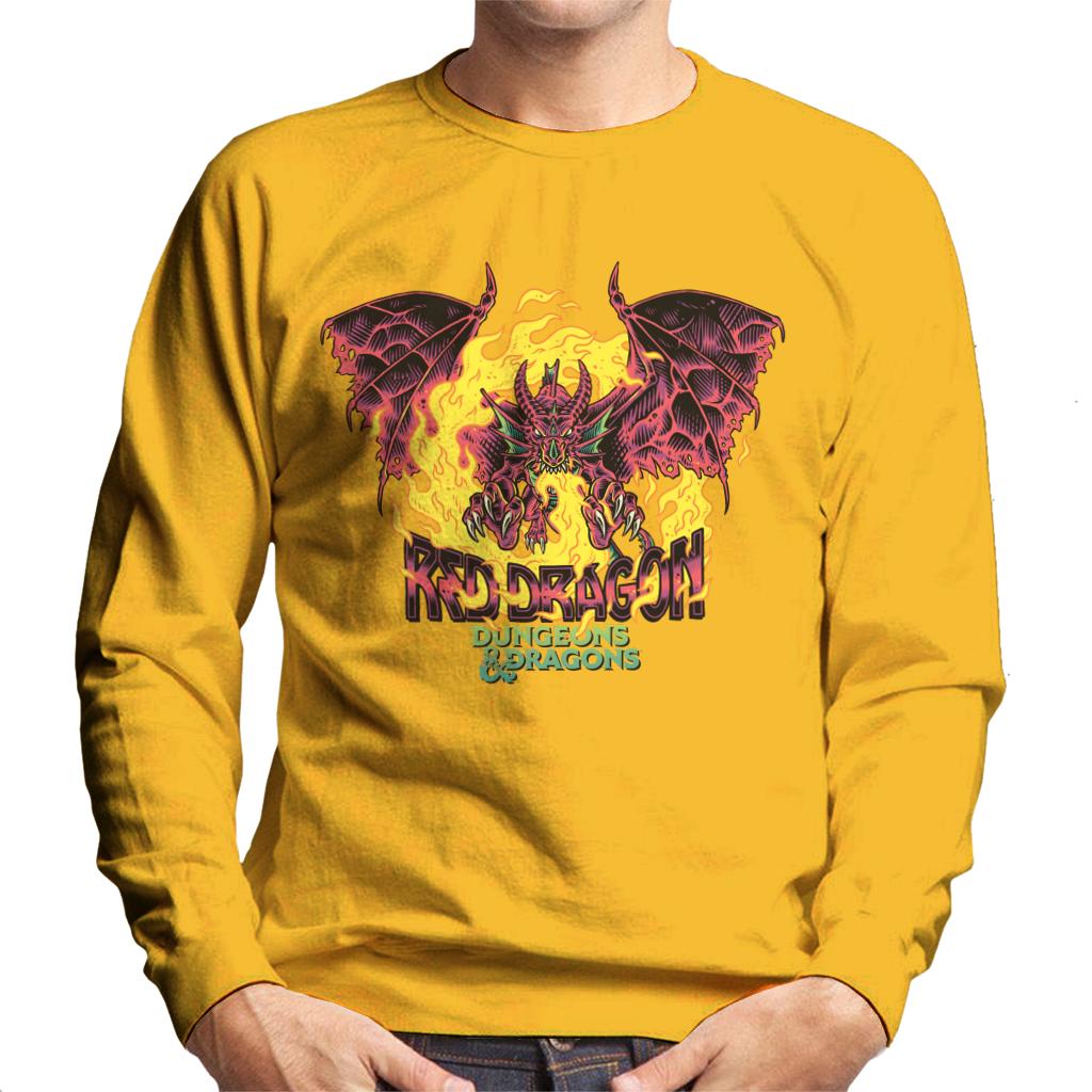 Dungeons & Dragons Red Dragon Men's Sweatshirt-ALL + EVERY