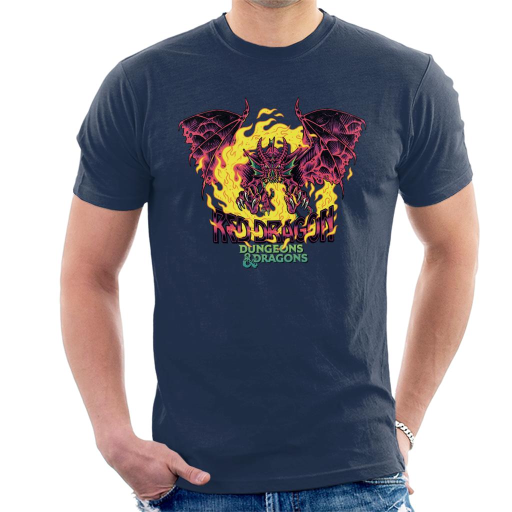 Dungeons & Dragons Red Dragon Men's T-Shirt-ALL + EVERY