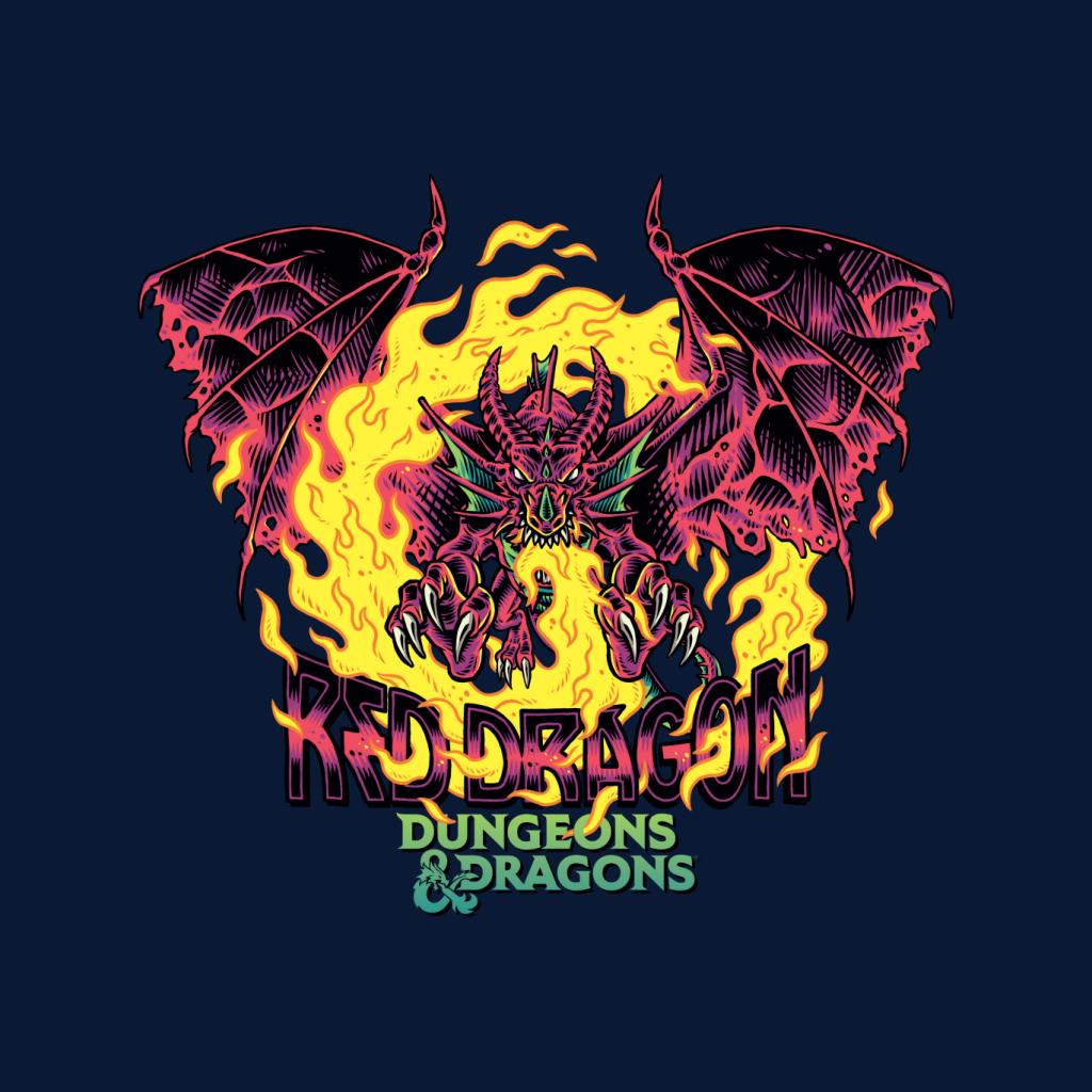 Dungeons & Dragons Red Dragon Men's T-Shirt-ALL + EVERY