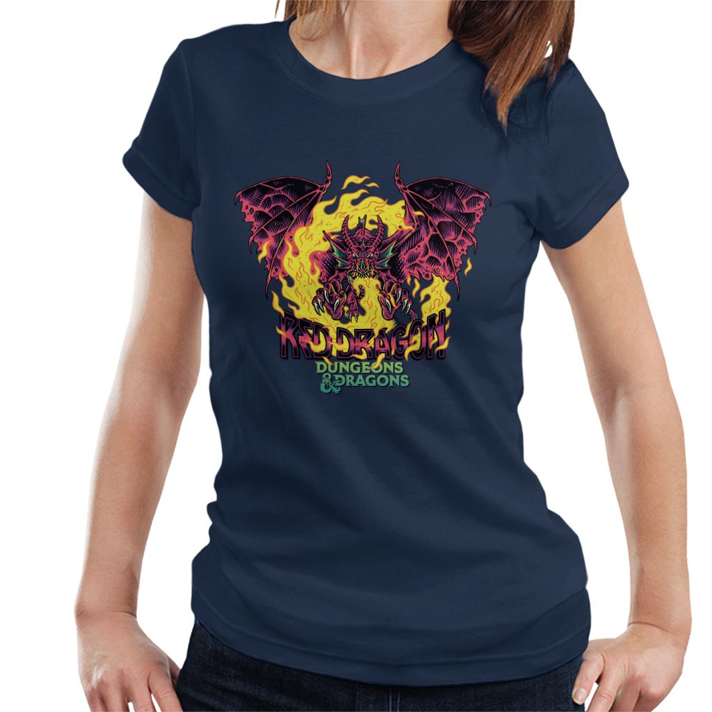 Dungeons & Dragons Red Dragon Women's T-Shirt-ALL + EVERY