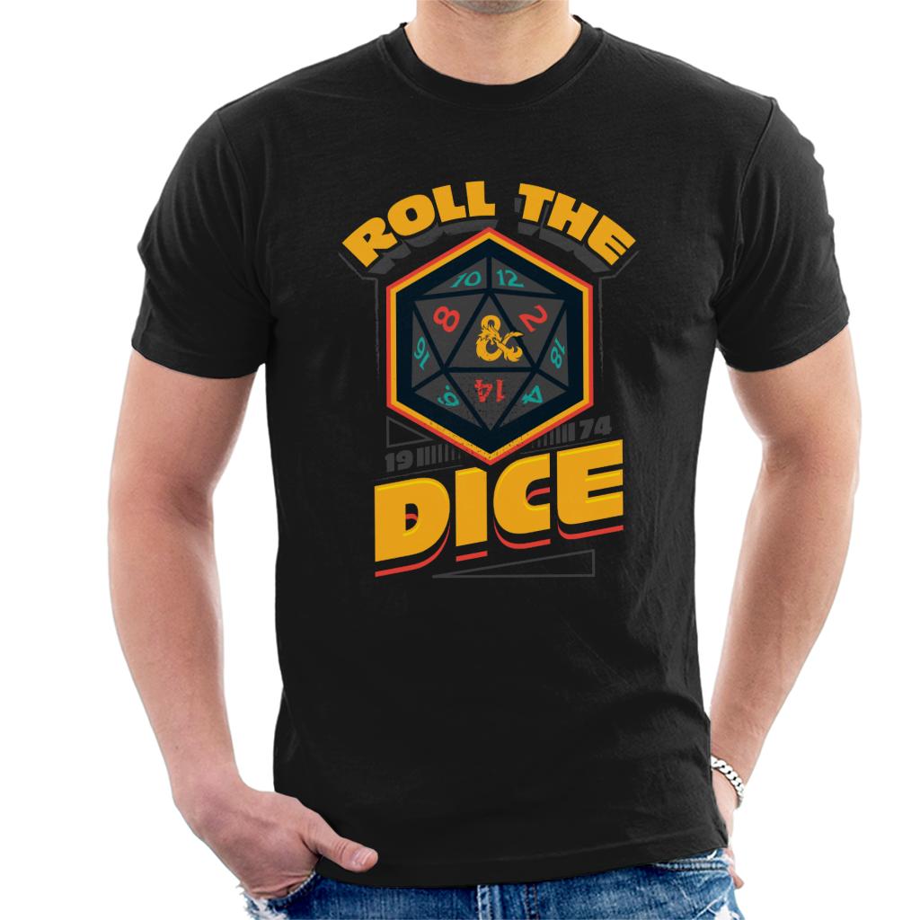 Dungeons & Dragons 1974 Roll The Dice Men's T-Shirt-ALL + EVERY