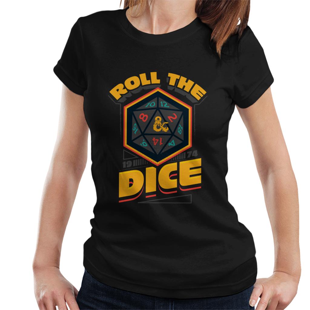 Dungeons & Dragons 1974 Roll The Dice Women's T-Shirt-ALL + EVERY