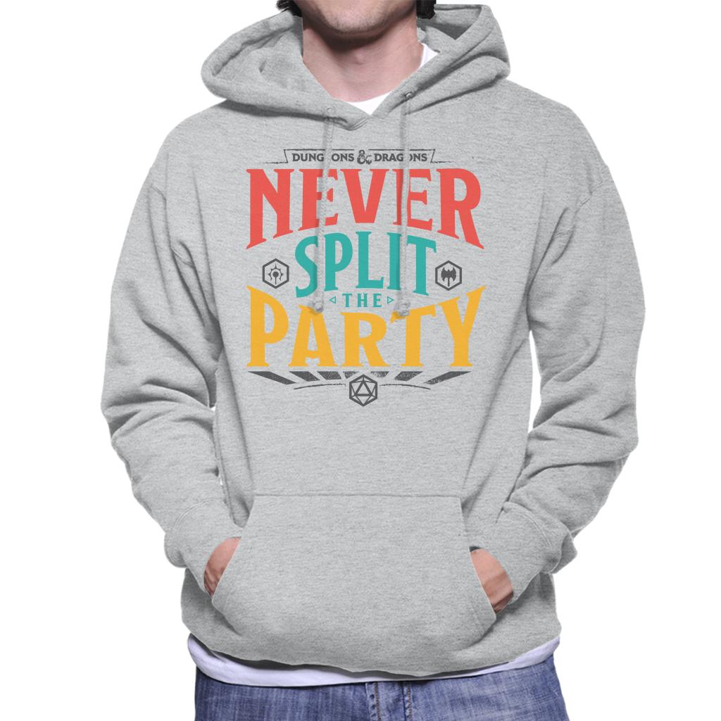 Dungeons & Dragons Never Split The Party Men's Hooded Sweatshirt-ALL + EVERY