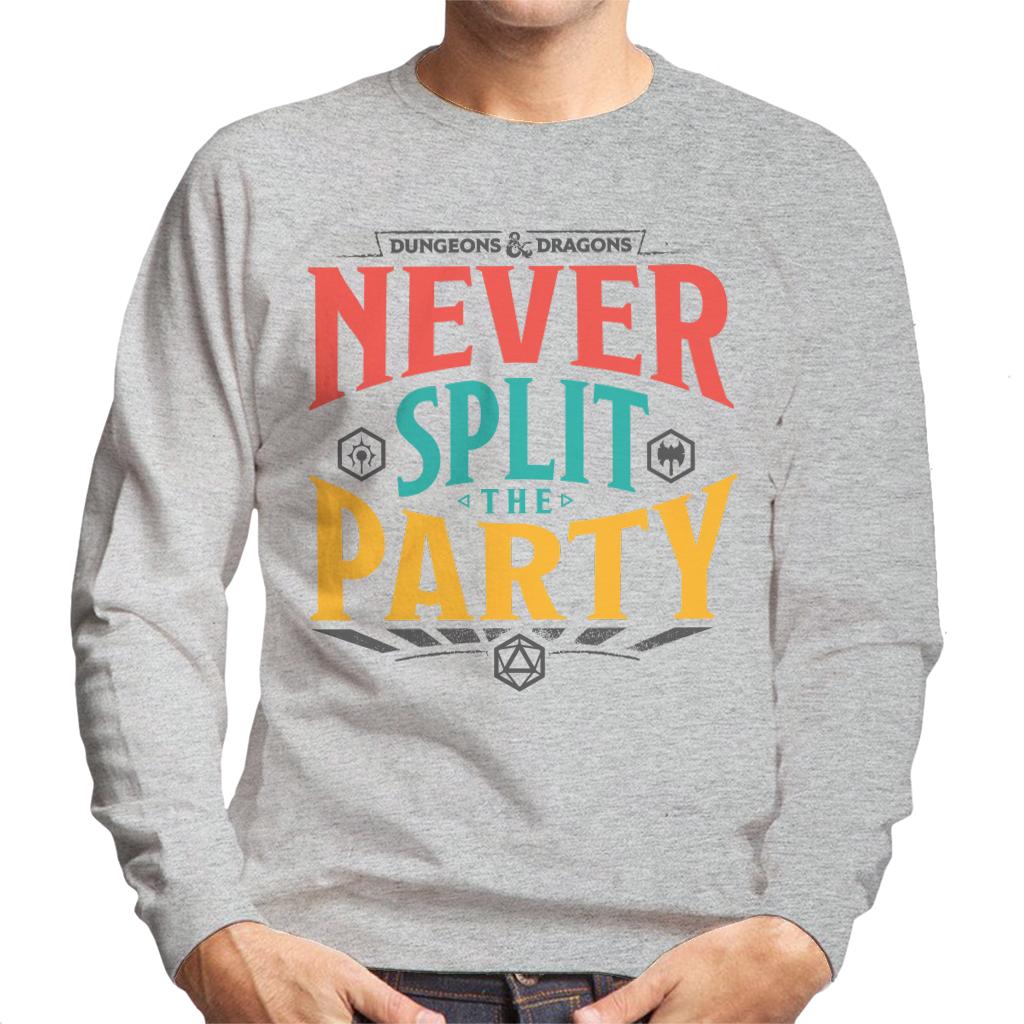 Dungeons & Dragons Never Split The Party Men's Sweatshirt-ALL + EVERY