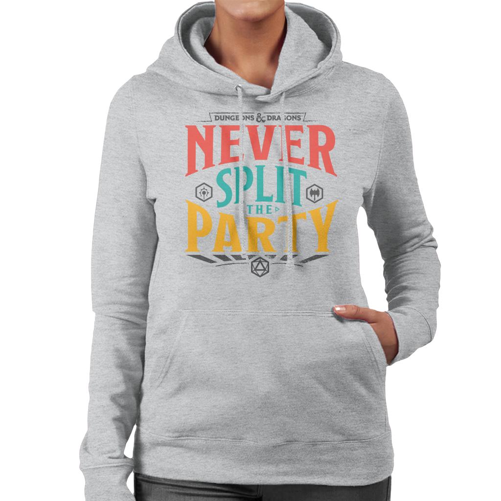 Dungeons & Dragons Never Split The Party Women's Hooded Sweatshirt-ALL + EVERY